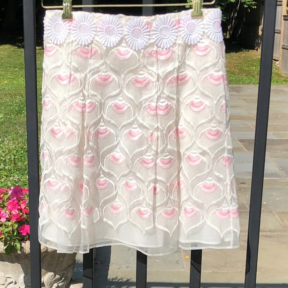Giamba Paris Pink White Skirt Sz 40,All Products : American Fashion Style Bags On Sale